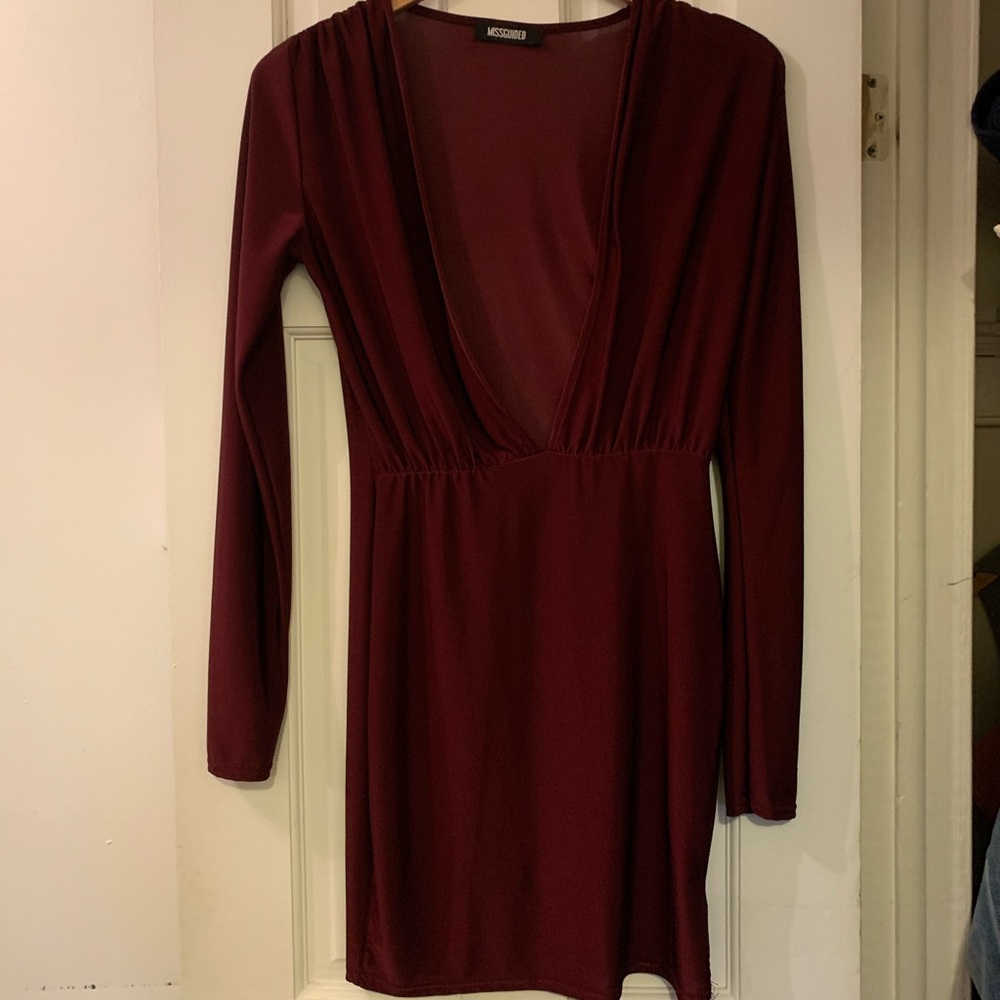 Misguided deep V dress
